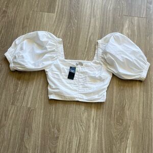 ABERCROMBIE and Fitch Blouse top white NWT